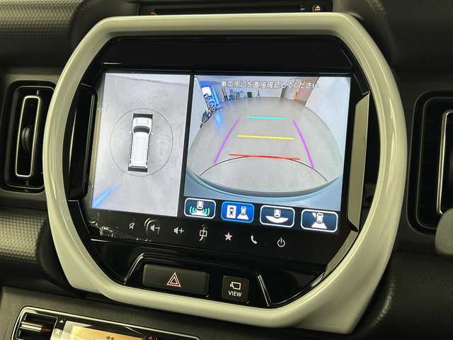 スズキ ハスラー HYBRID X 福岡県 2024(令6)年 0.6万km オフブルーM 純正９型ＤＡナビ（ＢＴ，フルセグＴＶ）　/全方位カメラ　/アダプティブクルーズコントロール　/コーナーセンサー　/衝突被害軽減ブレーキ　/レーンキープ　/アイドリングストップ　/シートヒーター　/純正１５インチＡＷ