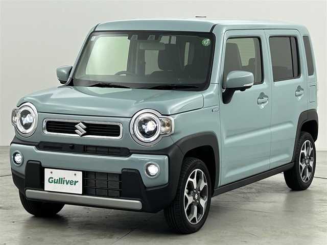 スズキ ハスラー HYBRID X 福岡県 2024(令6)年 0.6万km オフブルーM 純正９型ＤＡナビ（ＢＴ，フルセグＴＶ）　/全方位カメラ　/アダプティブクルーズコントロール　/コーナーセンサー　/衝突被害軽減ブレーキ　/レーンキープ　/アイドリングストップ　/シートヒーター　/純正１５インチＡＷ
