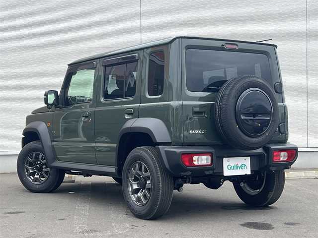 スズキ ジムニー ノマド FC 秋田県 2025(令7)年 0.1万km 緑 ４WD/衝突軽減システム/LEDヘッドライト/純正アルミ/スマートキー/アイドリングストップ/プッシュスタート/レーンキープアシスト/ダウンヒルアシストコントロール/クルーズコントロール/オートマチックハイビーム/ステアリングスイッチ/前席シートヒーター/純正フロアマット/純正ドアバイザー/オートライト/オートエアコン/パワーステアリング/パワーウィンドウ/ヘッドライトウォッシャー/ミラーヒーター/横滑り防止/レベライザー/電動格納ウィンカーミラー/保証書/取扱説明書/記録簿