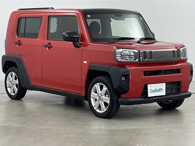 ダイハツ タフト G 道央・札幌 2020(令2)年 2.8万km コンパーノレッド ・4WD/・寒冷地仕様/・純正ナビ＆フルセグ&ＣＤ＆ＤＶＤ＆ＢＴ　/・全方位カメラ　/・ガラスルーフ　/・スマートアシスト/・衝突回避支援ブレーキ　/・誤発進抑制機能　/・コーナーセンサー　/・シートヒーター　/・純正ドライブレコーダー/・ETC　/・オートライト/・ＬＥＤヘッドライト/・アイドリングストップ/・スマートキー/・スペアキー/・純正15インチAW