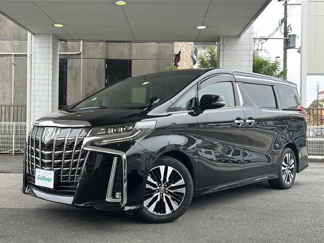 トヨタ アルファード S Cパッケージ 京都府 2020(令2)年 8.8万km ブラック ワンオーナー/純正ディスプレイオーディオナビ/Bluetooth/Miracast/ツインムーンルーフ/両側パワースライドドア/フリップダウンモニター/バックカメラ/パワーバックドア/デジタルインナーミラー/ビルトインETC/ドライブレコーダー/禁煙/メモリーパワーシート/前席シートヒーター/エアシート/プリクラッシュセーフティ/前後コーナーセンサー/レーンキープアシスト/BSM/ステアリングヒーター/ステアリングスイッチ/プッシュスタート/純正18インチAW/ウッドコンビハンドル/電動パーキングブレーキ/3列シート/黒革シート/三眼LEDヘッドライト/オートライト/オートマチックハイビーム/置くだけ充電/純正ドアバイザー/フロアマット