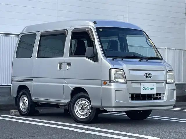 スバル サンバー トランスポーター 群馬県 2011(平23)年 6.8万km スターリングシルバー 純正オーディオ/（CD/ラジオ）/ETC/ハロゲンライト/ヘッドライトレベライザー/パワーウィンドウ/ドアバイザー/純正ゴムマット