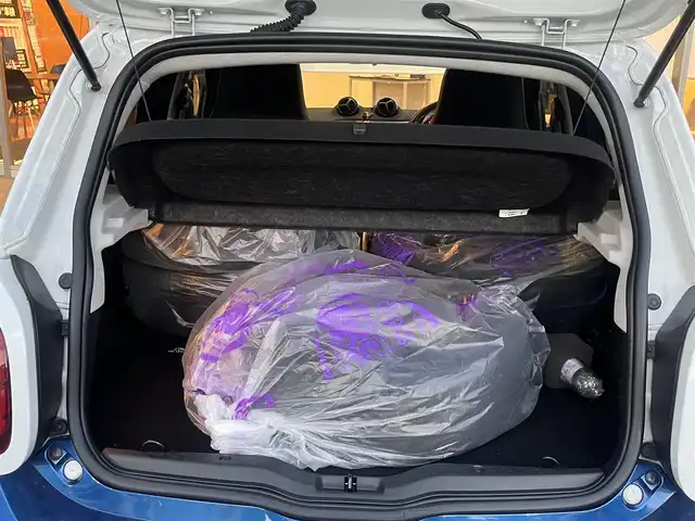 スマート ＭＣＣ スマート フォーフォー プライム 岐阜県 2016(平28)年 4.2万km 青／白 ムーンルーフ/本革シート/純正オーディオ/　FM/　AM/クルーズコントロール/前後ドライブレコーダー/前席シートヒーター/衝突警告機能/ETC/純正AW付タイヤ4本車載