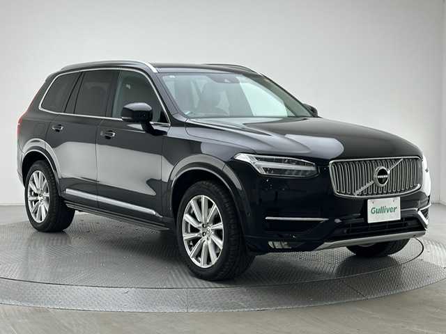 ボルボ ＸＣ９０ T6 AWD インスクリプション 兵庫県 2019(令1)年 8.5万km オニキスブラックP 純正HDDナビ/（CD、DVD、フルセグTV、BT）/Apple Car Play/Andoroid Auto/アラウンドビューモニター/バックカメラ/前方ドライブレコーダー/パワーバックドア/前後コーナーセンサー/オートハイビーム/純正フロアマット/ETC/レザーシート/パワーシート/シートヒーター/シートベンチレーション/ステアリングヒーター/スマートキー×2本/アイドリングストップ/4WD/自動駐車/コーナリングライト/ブラインドスポットモニター/LKA/CTA/PCS/harman/kardon/追従式クルーズコントロール/ルーフレール/純正20インチアルミホイール