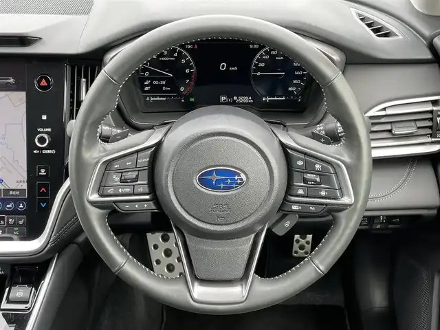スバル アウトバック リミテッドEX 道央・札幌 2023(令5)年 2.6万km クリスタルブラックシリカ ４WD/ワンオーナー/純正メーカーナビ/AM/FM/BT/フルセグ/衝突被害軽減ブレーキ/横滑り防止装置/レーダークルーズコントロール/レーンキープアシスト/リヤパーキングセンサー/SRH/XMODE/SI-DRIVE/バック/サイド/フロントカメラ/ビルトインETC/ドライブレコーダー/アイドリングストップ/デジタルインナーミラー/パワーバックドア/前席パワーシート/全席シートヒーター/前席エアシート/D席メモリーシート/レザーシート/革巻きステアリング/ステアリングリモコン/パドルシフト/ハンドルヒーター/電動パーキング/オートブレーキホールド/プッシュスタート/スマートキー/LEDヘッドライト/オートライト/フォグランプ/電動格納ミラー/ウィンカーミラー/純正フロアマット