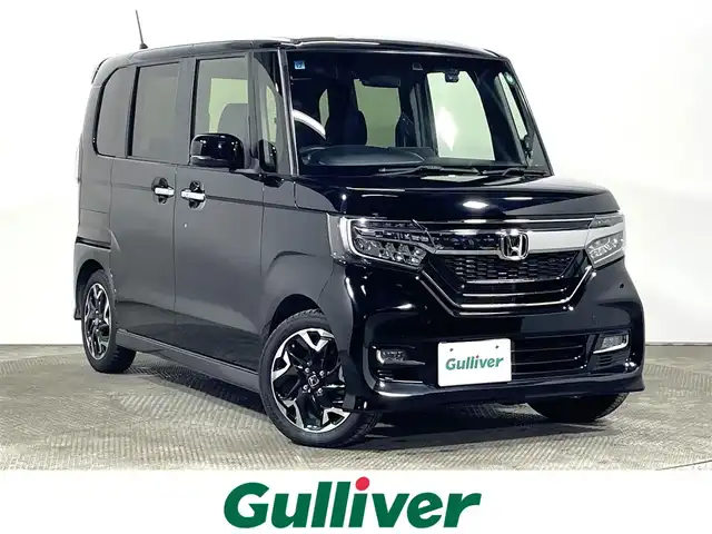 ホンダ Ｎ ＢＯＸ カスタム G L ターボ ホンダセンシング 大阪府 2019(令1)年 4.6万km クリスタルブラックパール 社外ナビ(フルセグ/DVD再生/Bluetooth) バックカメラ ETC ドラレコ 衝突軽減 レーダークルコン レーンアシスト ハーフレザー シートヒーター 両側パワースライドドア オートライト
