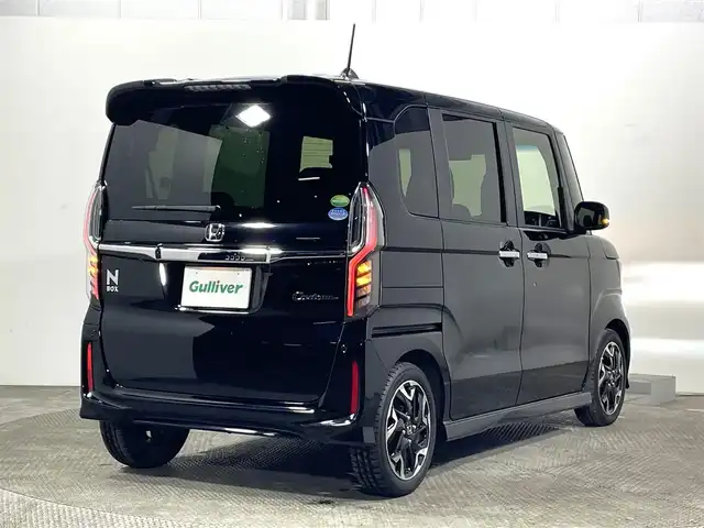 ホンダ Ｎ ＢＯＸ カスタム G L ターボ ホンダセンシング 大阪府 2019(令1)年 4.6万km クリスタルブラックパール 社外ナビ(フルセグ/DVD再生/Bluetooth) バックカメラ ETC ドラレコ 衝突軽減 レーダークルコン レーンアシスト ハーフレザー シートヒーター 両側パワースライドドア オートライト