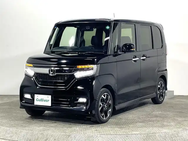 ホンダ Ｎ ＢＯＸ カスタム G L ターボ ホンダセンシング 大阪府 2019(令1)年 4.6万km クリスタルブラックパール 社外ナビ(フルセグ/DVD再生/Bluetooth) バックカメラ ETC ドラレコ 衝突軽減 レーダークルコン レーンアシスト ハーフレザー シートヒーター 両側パワースライドドア オートライト