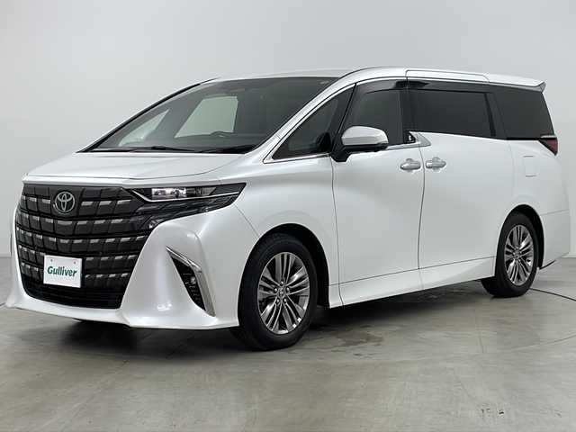 トヨタ アルファードハイブリット Z 道央・札幌 2023(令5)年 2.3万km プラチナホワイトパールマイカ ・ワンオーナー/・純正ナビ&BT&USB&Miracast&HDMI/・純正フリップダウンモニター/・パワーバックドア/・両側パワースライドドア/・左右独立ムーンルーフ/・トヨタセーフティセンス/・プリクラッシュセーフティ/・レーントレーシングアシスト/・レーンディパーチャーアラート/・レーダークルーズコントロール/・ロードサインアシスト/・プロアクティブドライビングアシスト/・発進遅れ告知機能/・リヤクロストラフィックアラート/・ブラインドスポットモニター/・安心降車アシスト/・前席/２列目シートヒーター/・前席/２列目ベンチレーションシート/・ステアリングヒーター/・デジタルインナーミラー/・置くだけ充電/・社外前後ドライブレコーダー/・社外レーダー/・ビルトインETC2.0/・TVキャンセラー/・AC100V/・ステアリングスイッチ/・ドアミラーヒーター/・電動格納ミラー/・純正フロアマット/・プッシュスタート/・3眼LEDヘッドランプ/・オートライト/・オートマチックハイビーム/・スマートキー