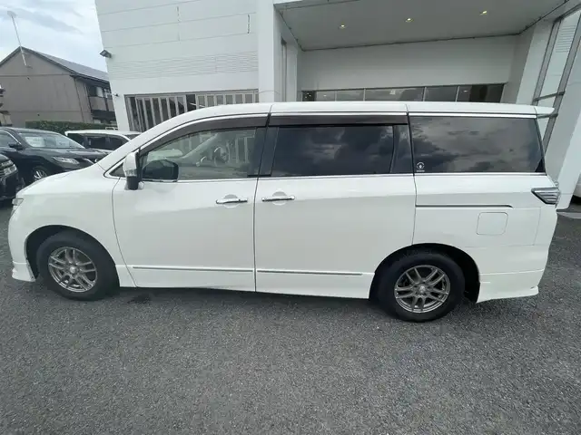 日産 エルグランド 宮崎県 2012(平24)年 10万km ブリリアントホワイトパール /取扱説明書//ワンセグテレビ//バックカメラ//フリップダウンモニター//オットマン//両側パワースライドドア//ETC//HID//スペアキー×１