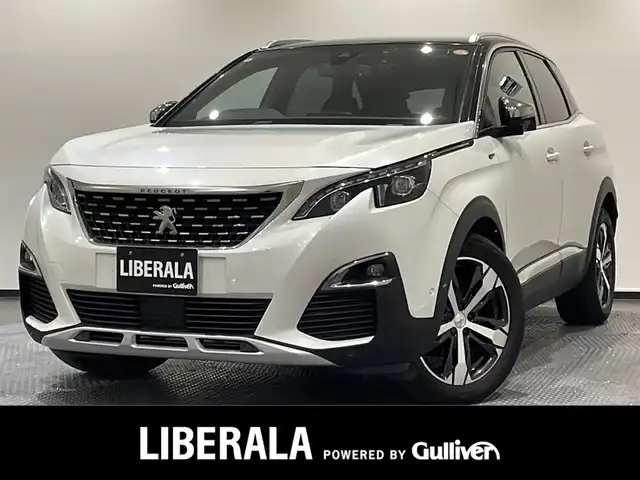 プジョー ３００８ GT ブルー HDi 新潟県 2018(平30)年 3.7万km BLANC NACRE 純正ナビ/フルセグTV/バック/サイドカメラ/ETC/ドライブレコーダー/ハーフレザーシート/パワーバックドア/LEDヘッドライト/純正18インチアルミホイール/コーナーセンサー