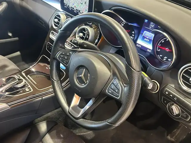 メルセデス・ベンツ Ｃ２００ 4マチックアバンギャルド 道央・札幌 2017(平29)年 5.7万km ポーラホワイト レーダーセーフティパッケージ/　・ACC/　・PRE-SAFE/　・BASプラス/　・リアCPA/　・レーンキープアシスト/　・ブラインドスポットアシスト/ベーシックパッケージ/前席シートヒーター/純正HDDナビ/フルセグTV/CD/DVD/SD/USB/Bluetooth/バックカメラ/パークトロニック/アクティブパーキングアシスト/ハーフレザーシート/運転席パワーシート/LEDヘッドライト