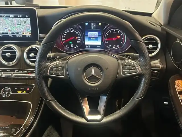 メルセデス・ベンツ Ｃ２００ 4マチックアバンギャルド 道央・札幌 2017(平29)年 5.7万km ポーラホワイト レーダーセーフティパッケージ/　・ACC/　・PRE-SAFE/　・BASプラス/　・リアCPA/　・レーンキープアシスト/　・ブラインドスポットアシスト/ベーシックパッケージ/前席シートヒーター/純正HDDナビ/フルセグTV/CD/DVD/SD/USB/Bluetooth/バックカメラ/パークトロニック/アクティブパーキングアシスト/ハーフレザーシート/運転席パワーシート/LEDヘッドライト