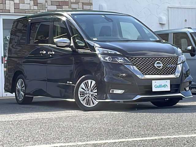 日産 セレナ オーテック Vパッケージ 徳島県 2018(平30)年 3.6万km ダイヤモンドブラック 純正10型ナビ　MM3170D-W/(AM.FM.CD.DVD.BT.フルセグ)/純正フリップダウンモニター/ビルトインETC/両側パワースライドドア/ダブルオートエアコン/LEDヘッドライト/純正アルミ/純正フロアマット
