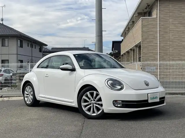 フォルクスワーゲン ザ・ビートル デザイン レザーパッケージ 福島県 2014(平26)年 6.2万km キャンディホワイト 社外メモリーナビ/CD/DVD/USB/フルセグTV/純正17インチAW/黒レザーシート/シートヒーター/キセノンライト/フォグ/リアフォグ/フロアマット/キーレス
