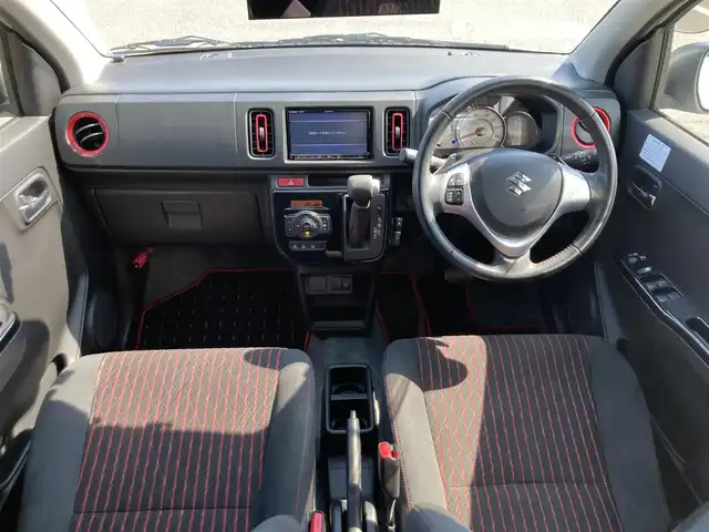 スズキ アルト ターボRS 鳥取県 2018(平30)年 5.5万km ピュアホワイトP ターボ車/社外ナビ/フルセグ/CD/DVD/BT/バックカメラ・ETC/ルームミラー型ドライブレコーダー/レーダーブレーキサポート/ローダウンスプリング/キセノンヘットライト/weds sport16インチアルミホイール/パドルシフト/プッシュエンジンスタート/アイドリングストップ/純正フロアマット/ドアバイザー/純正サスペンション車載/スタットレスセット積み込み/（タイヤ５部山　ブリジストン）