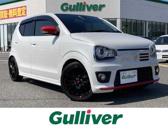 スズキ アルト ターボRS 鳥取県 2018(平30)年 5.5万km ピュアホワイトP ターボ車/社外ナビ/フルセグ/CD/DVD/BT/バックカメラ・ETC/ルームミラー型ドライブレコーダー/レーダーブレーキサポート/ローダウンスプリング/キセノンヘットライト/weds sport16インチアルミホイール/パドルシフト/プッシュエンジンスタート/アイドリングストップ/純正フロアマット/ドアバイザー/純正サスペンション車載/スタットレスセット積み込み/（タイヤ５部山　ブリジストン）