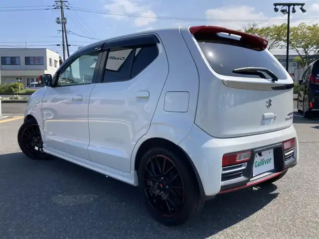 スズキ アルト ターボRS 鳥取県 2018(平30)年 5.5万km ピュアホワイトP ターボ車/社外ナビ/フルセグ/CD/DVD/BT/バックカメラ・ETC/ルームミラー型ドライブレコーダー/レーダーブレーキサポート/ローダウンスプリング/キセノンヘットライト/weds sport16インチアルミホイール/パドルシフト/プッシュエンジンスタート/アイドリングストップ/純正フロアマット/ドアバイザー/純正サスペンション車載/スタットレスセット積み込み/（タイヤ５部山　ブリジストン）