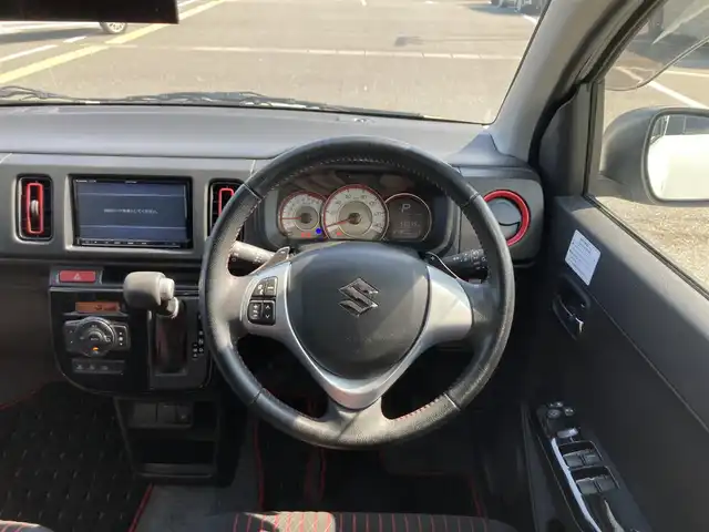 スズキ アルト ターボRS 鳥取県 2018(平30)年 5.5万km ピュアホワイトP ターボ車/社外ナビ/フルセグ/CD/DVD/BT/バックカメラ・ETC/ルームミラー型ドライブレコーダー/レーダーブレーキサポート/ローダウンスプリング/キセノンヘットライト/weds sport16インチアルミホイール/パドルシフト/プッシュエンジンスタート/アイドリングストップ/純正フロアマット/ドアバイザー/純正サスペンション車載/スタットレスセット積み込み/（タイヤ５部山　ブリジストン）