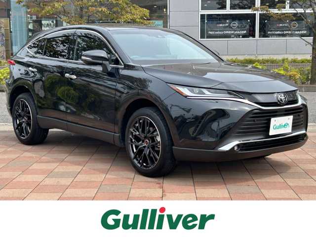 トヨタ ハリアー Z 福島県 2024(令6)年 0.4万km プレシャスブラックパール JBLプレミアムサウンド/トヨタセーフティセンス/レーンディパチャーアラート/ブラインドスポットモニター/純正メモリナビ/　【フルセグ/BT/USB/Miracast】/バックカメラ/ビルトインETC2.0/デジタルインナーミラー/電動リアゲート/ドライブレコーダー/ステアリングスイッチ/レーダークルーズコントロール/ハーフレザーシート/運転席パワーシート/LEDヘッドライト（AUTO機能付き）/　・フォグランプ/オートマチックハイビーム/ヘッドアップディスプレイ/パーキングアシスト/コーナーセンサー