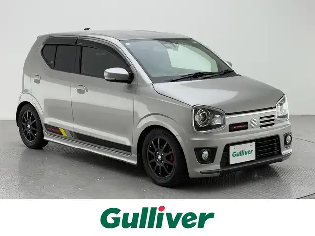 スズキ アルト ワークス 兵庫県 2019(平31)年 9.9万km スチールシルバーM 社外SDナビ/（AM/FM/CD/DVD/Bluetooth/フルセグTV）/スマートアシスト/LKA/横滑り防止装置/衝突軽減システム/クリアランスソナー/パドルシフト/ステアリングスイッチ/ビルトインETC/LEDヘッドライト/オートライト/MTモード付AT/ターボエンジン/純正15インチアルミホイール/純正フロアマット/ドアバイザー/スマートキー