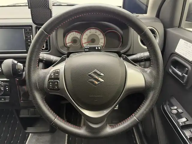 スズキ アルト ワークス 兵庫県 2019(平31)年 9.9万km スチールシルバーM 社外SDナビ/（AM/FM/CD/DVD/Bluetooth/フルセグTV）/スマートアシスト/LKA/横滑り防止装置/衝突軽減システム/クリアランスソナー/パドルシフト/ステアリングスイッチ/ビルトインETC/LEDヘッドライト/オートライト/MTモード付AT/ターボエンジン/純正15インチアルミホイール/純正フロアマット/ドアバイザー/スマートキー