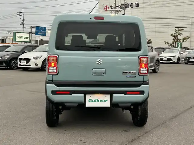 スズキ ハスラー HYBRID X 岡山県 2024(令6)年 0.8万km オフブルーM 純正ナビ　/衝突軽減　/全方位/バック/フロントカメラ　/クルーズコントロール　/レーンキープ　/コーナーセンサー　/プッシュスタート　/シートヒーター　/15インチ純正アルミホイール　/純正フロアマット　/ＢＴ