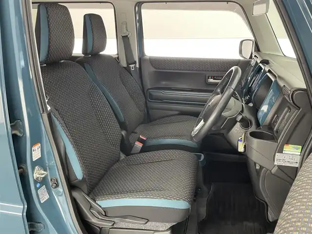 スズキ ハスラー HYBRID X ターボ 愛知県 2020(令2)年 5.4万km デニムブルー ガンメタリック 2トーン 純正９型ナビＴＶ　全方位カメラ　カープレイ　ＤＶＤ　シートヒーター　デュアルカメラブレーキ　衝突軽減　追従クルコン　ＬＥＤオートライト　パドルシフト　電動パーキング　コーナーセンサー　フォグランプ　ステアリングスイッチ　USBポート　禁煙車