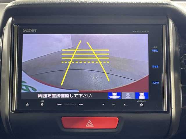 ホンダ Ｎ ＢＯＸ カスタム G ターボ Lパッケージ 神奈川県 2015(平27)年 7.7万km ミラノレッド 純正ナビ/・型番：VXM-155VFi/・フルセグTV/Bluetooth/CD/DVD/・バックカメラ/純正フリップダウンモニター/ターボ/両側パワースライドドア/クルーズコントロール/革巻きステアリング/・ステアリングリモコン/・パドルシフト/ハーフレザーシート/プッシュスタート/・スマートキー/HIDヘッドライト/・オートライト/・フォグライト/純正フロアマット/電動格納ミラー/ETC