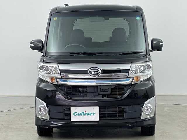 ダイハツ タント カスタム RS SA 道央・札幌 2015(平27)年 6.8万km ブラックマイカメタリック ・禁煙車/・4WD/・純正ナビ&CD&DVD&BT&SD&HDMI&iPod&USB/・純正フリップダウンモニター/・両側パワースライドドア/・バックカメラ/・衝突被害軽減ブレーキ/・横滑り防止装置/・アイドリングストップ/・ETC/・nanoe/・USB入力端子/・純正フロアマット/・電動格納ミラー/・LEDヘッドライト/・オートライト/・スマートキー/・スペアキー/・純正エンジンスターター