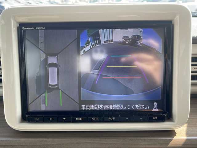 スズキ ラパン X 香川県 2020(令2)年 3.5万km ピュアホワイトP 純正８インチナビ／フルセグＴＶ／全方位カメラ／運転席シートヒーター／ＨＩＤライト／オートライト／レーンキープ／衝突軽減ブレーキ