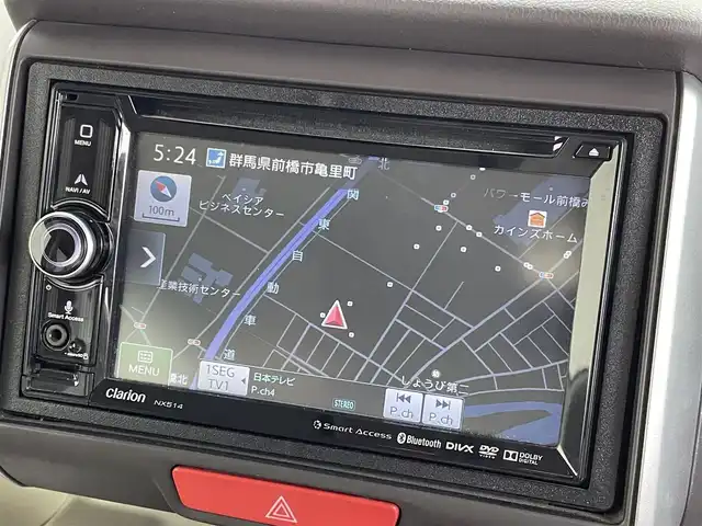 ホンダ Ｎ ＢＯＸ G Lパッケージ 群馬県 2014(平26)年 6.8万km プレミアムディープロッソパール 禁煙車　社外ナビ　CD　DVD　USB　AUX　ワンセグ　バックカメラ　片側パワースライドドア　オートエアコン　ヘッドライトレベライザー　電格ミラー　ステアリングリモコン　プッシュスタートスマートキー