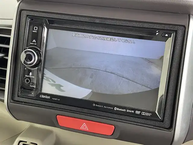 ホンダ Ｎ ＢＯＸ G Lパッケージ 群馬県 2014(平26)年 6.8万km プレミアムディープロッソパール 禁煙車　社外ナビ　CD　DVD　USB　AUX　ワンセグ　バックカメラ　片側パワースライドドア　オートエアコン　ヘッドライトレベライザー　電格ミラー　ステアリングリモコン　プッシュスタートスマートキー