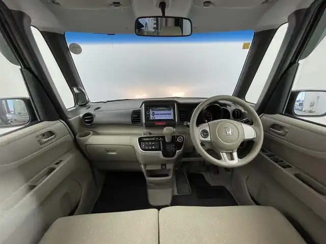 ホンダ Ｎ ＢＯＸ G Lパッケージ 群馬県 2014(平26)年 6.8万km プレミアムディープロッソパール 禁煙車　社外ナビ　CD　DVD　USB　AUX　ワンセグ　バックカメラ　片側パワースライドドア　オートエアコン　ヘッドライトレベライザー　電格ミラー　ステアリングリモコン　プッシュスタートスマートキー
