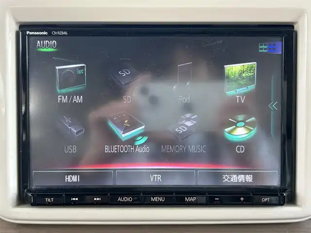 スズキ ラパン X 群馬県 2018(平30)年 10.2万km フェニックスレッドパール 純正メモリナビ/フルセグテレビ/バックカメラ/Bluetooth/シートヒーター/スマートキー /ルーフキャリア/ビルトインETC/純正１４インチアルミホイール/保証書/取扱説明書