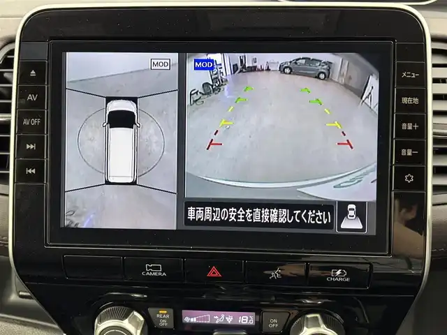 日産 セレナ e－パワー ハイウェイスター G 福岡県 2022(令4)年 5.2万km ブリリアントシルバー 後席モニター　/純正１０型ナビ　/全方位カメラ　/プロパイロット　/セーフティパックＡ　/両電動スライドドア　/ＢＳＭ　/ドライブモード　/デジタルルームミラー　/ＴＶキャンセラー　/ドラレコ　/ＥＴＣ　/純正アルミホイール