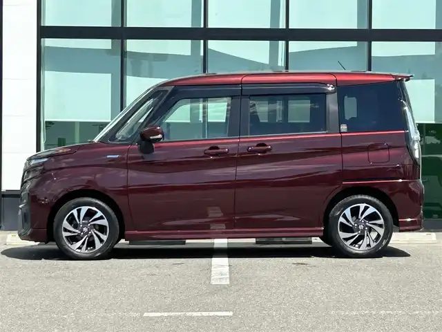 スズキ ソリオ バンディット HV MV 和歌山県 2021(令3)年 2.2万km メロウディープレッドパール メーカーナビ/フルセグTV/全方位カメラ/（AM/FM/CD/DVD/USB/Bluetooth）/衝突軽減ブレーキ/横滑り防止機能/レーンキープアシスト/コーナーセンサー/パワースライドドア/シートヒーター/LEDヘッドライト/オートライト/オートマチックハイビーム/シートヒーター/ヘッドアップディスプレイ/ETC/ドライブレコーダー/純正フロアマット/プッシュスタート/スマートキー