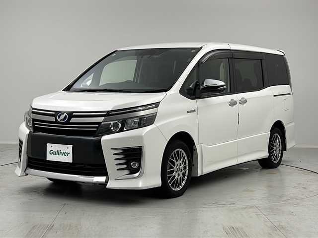 トヨタ ヴォクシー ハイブリッド ZS 煌Ⅱ 茨城県 2016(平28)年 7.8万km ホワイトパールクリスタルシャイン 純正１０インチナビ　ETC　ドラレコ　両側電動スライドドア　バックカメラ　レーンキープアシスト　衝突軽減ブレーキ　オートライト　LED　純正アルミホイール　