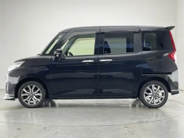 トヨタ ルーミー カスタムG－T 愛知県 2018(平30)年 6.6万km ブラックマイカメタリック 純正ナビ　バックカメラ　両側パワスラ　禁煙　フルセグ　ＤＶＤ　クルコン　ドラレコ　ＥＴＣ　スマートアシスト　シートヒーター　衝突軽減　ＬＥＤオートライト　フォグ　純正フロアマット　Bluetooth　純正１５インチAW　アイドリングストップ　スマートキー　プッシュスタート　