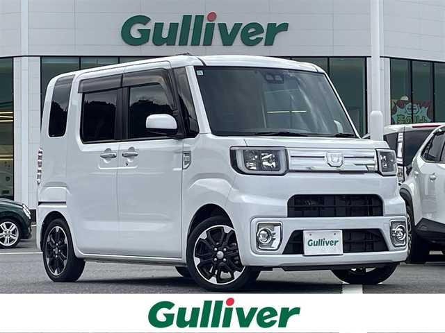 ダイハツ ウェイク G ターボ リミテッド SAⅢ 島根県 2021(令3)年 6.6万km シャイニングホワイトパール 登録時走行距離　65147km/取扱説明書/ターボ/純正８インチナビ/(Bluetooth/AM/FM/CD/DVD)/フルセグテレビ/TVキャンセラー/アラウンドビューモニター/両側パワースライドドア/アイドリングストップ/オートライト/オートマチックハイビーム/純正フロアマット/コーナーセンサー/横滑り防止装置/衝突軽減システム/ドライブレコーダー/ETC/純正アルミ１５インチ