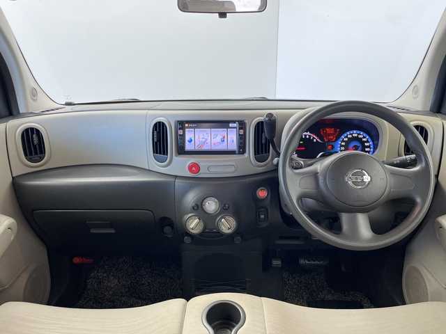 日産 キューブ 15X Mセレクション 群馬県 2011(平23)年 7.9万km ビターショコラ 禁煙車　純正７インチナビ　ＥＴＣ　マニュアルエアコン　スマートキー　プッシュスタート　パワーウィンドウ　ヘッドライトレベライザー　電動格納ミラー　パワーステアリング　純正フロアマット　ワンセグＴＶ