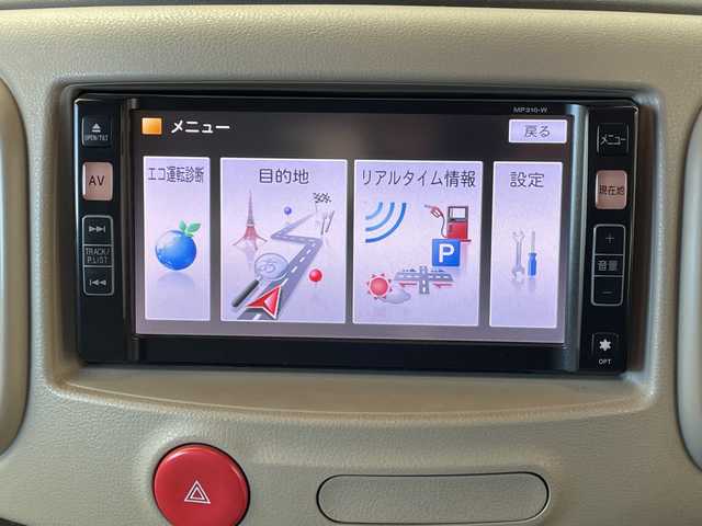 日産 キューブ 15X Mセレクション 群馬県 2011(平23)年 7.9万km ビターショコラ 禁煙車　純正７インチナビ　ＥＴＣ　マニュアルエアコン　スマートキー　プッシュスタート　パワーウィンドウ　ヘッドライトレベライザー　電動格納ミラー　パワーステアリング　純正フロアマット　ワンセグＴＶ