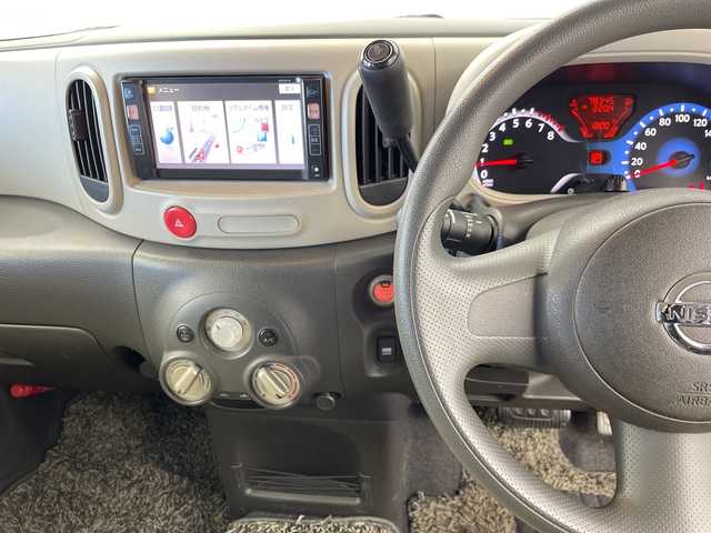 日産 キューブ 15X Mセレクション 群馬県 2011(平23)年 7.9万km ビターショコラ 禁煙車　純正７インチナビ　ＥＴＣ　マニュアルエアコン　スマートキー　プッシュスタート　パワーウィンドウ　ヘッドライトレベライザー　電動格納ミラー　パワーステアリング　純正フロアマット　ワンセグＴＶ