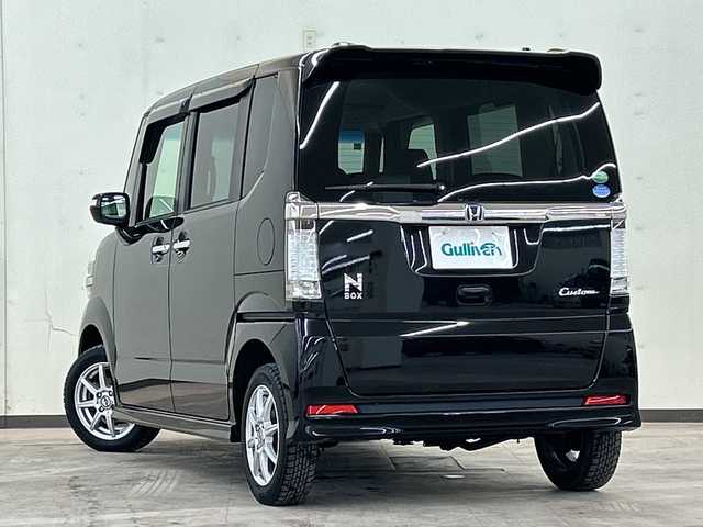ホンダ Ｎ ＢＯＸ カスタム G 道央・札幌 2014(平26)年 5.7万km スマートブラック 4WD//純正メモリナビ//フォグランプ//パワーウィンド//オートライト//ドアバイザー//ETC//プッシュスタート//片側パワースライドドア