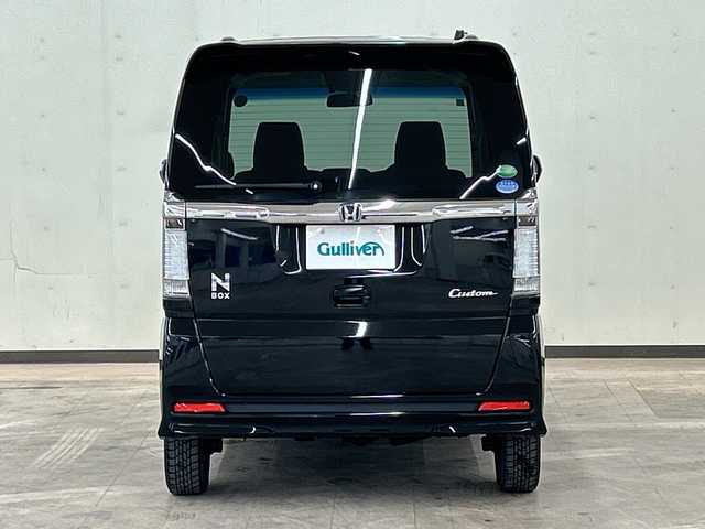 ホンダ Ｎ ＢＯＸ カスタム G 道央・札幌 2014(平26)年 5.7万km スマートブラック 4WD//純正メモリナビ//フォグランプ//パワーウィンド//オートライト//ドアバイザー//ETC//プッシュスタート//片側パワースライドドア