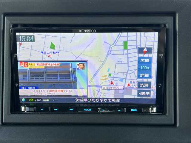 スズキ ワゴンＲ スマイル G 茨城県 2023(令5)年 0.4万km オフブルーM セーフティサポート/社外ナビ/両側スライドドア/純正フロアマット/ヘッドライトレベライザー/オートライト/スマートキー