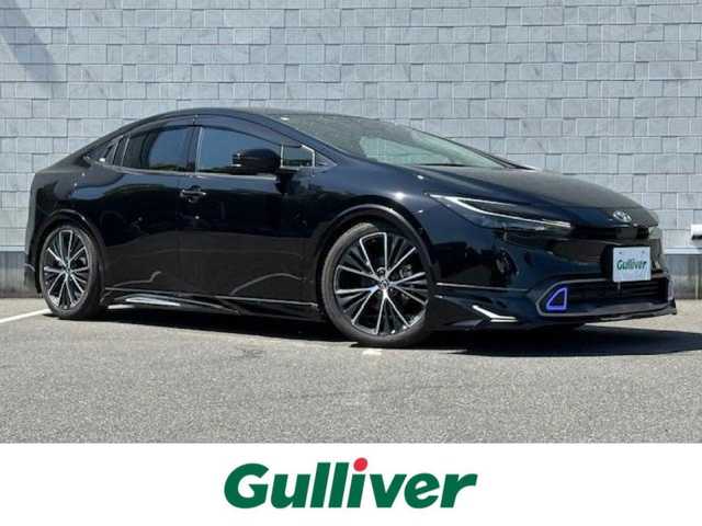 トヨタ プリウス Z 大阪府 2024(令6)年 0.7万km アティチュードブラックマイカ １２．３インチナビ　/フルセグ　/全方位カメラ　/レザーシート　/シートヒーター　/エアーシート　/ステアリングヒーター　/モデリスタエアロ　/デジタルインナーミラー　/ＢＳＭ　/ＢＬＩＴＺ車高調　/ＡＣ１００Ｖ　/ビルトイン2.0ＥＴＣ