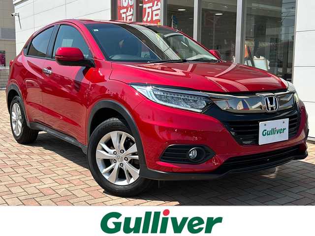 ホンダ ヴェゼル X ホンダセンシング 鳥取県 2019(令1)年 8.8万km プレミアムクリスタルレッドM ワンオーナー/フルタイム4WD/スマートキーx2個/プリクラッシュセーフティ/レーンデパーチャーアラート/アダクティブクルーズ/社外８インチナビ/フルセグ・Bluetooth/バックカメラ/前席シートヒーター/イオンエアコン/LEDヘッドライト/フォグライト/オートライト/オートリトラクトミラー/ビルトインETC/保証書・取説