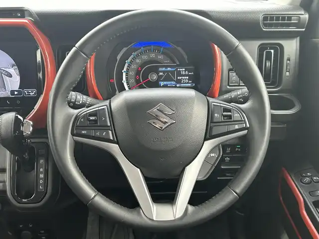 スズキ ハスラー HYBRID X 福島県 2023(令5)年 1万km バーミリオンオレンジ/ガンメタリック2トーン デュアルカメラブレーキサポート/レーンキープアシスト/アダプティブクルーズコントロール/衝突被害軽減ブレーキ/純正ナビゲーション/【CD/USB/BT/TV】/アラウンドビューモニター/ミラー型ドライブレコーダー/ビルトインETC/前席シートヒーター/LEDオートライト/プッシュスタート/純正フロアマット/ドアバイザー
