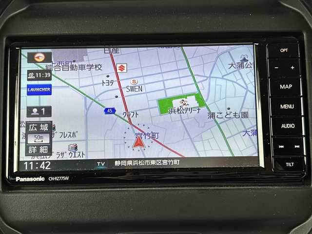 スズキ ハスラー Jスタイル 静岡県 2022(令4)年 5.8万km デニムブルー ガンメタリック 2トーン 社外SDナビ/・CD/・DVD/・Bluetooth/・フルセグTV/・USB/・AM/FM/主要装備/・衝突軽減/・レーンキープ/・コーナーセンサー/・ETC/・シートヒーター（D/N席）/・ステアリングリモコン/・LEDヘッドライト/・フォグランプ/・スマートキー/・プッシュスタート/・社外フロアマット/・純正アルミホイル